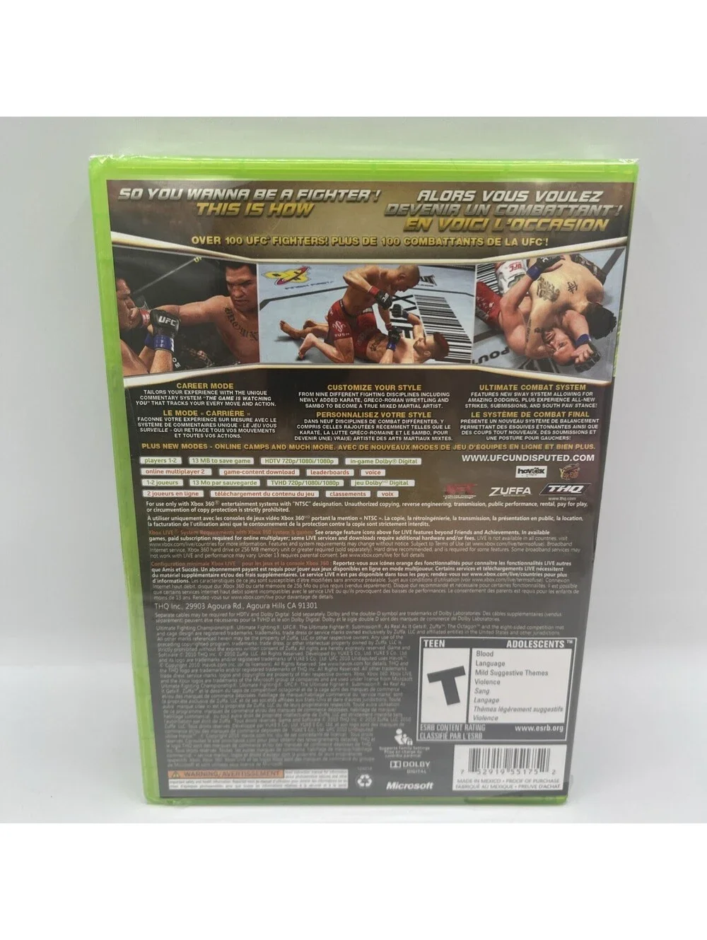 UFC Undisputed 2010 - Microsoft Xbox 360 - Brand New & Sealed